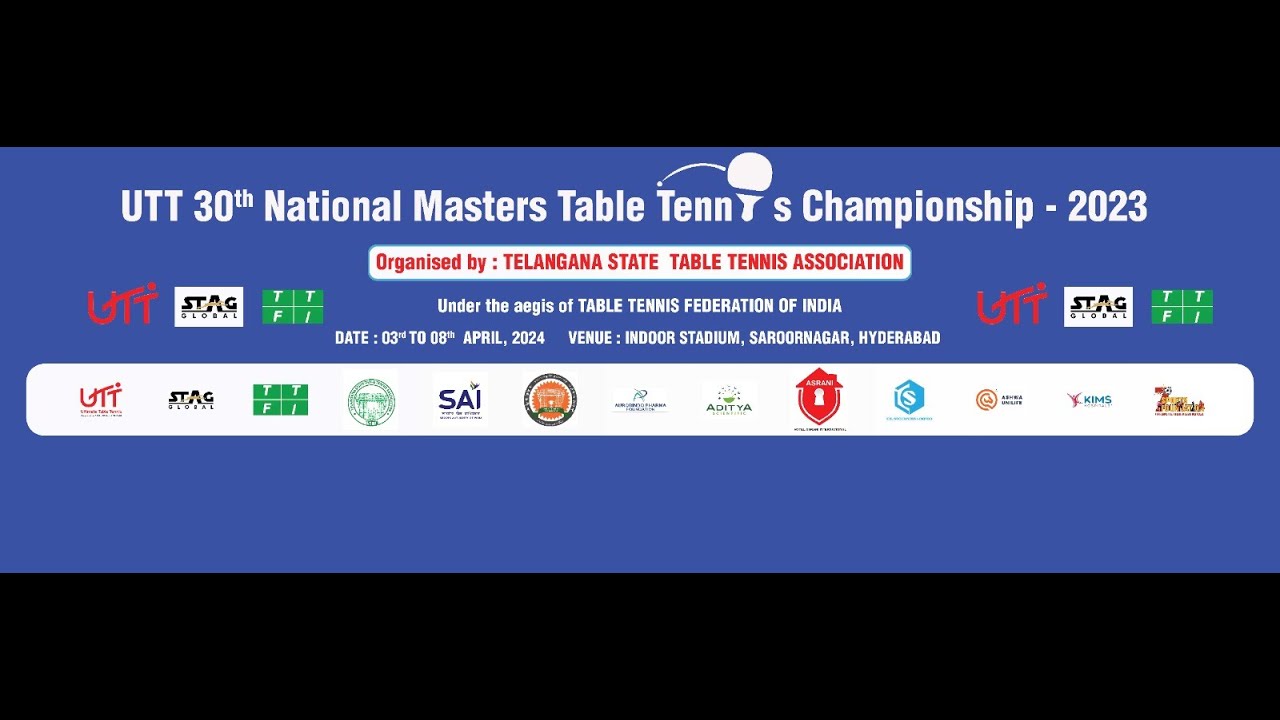 T1 MEN'S SINGLES 40+ SEMI FINAL UTT 30th National Masters