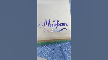 Muskan name calligraphy #trending #calligraphy #viralshort #viralvideo