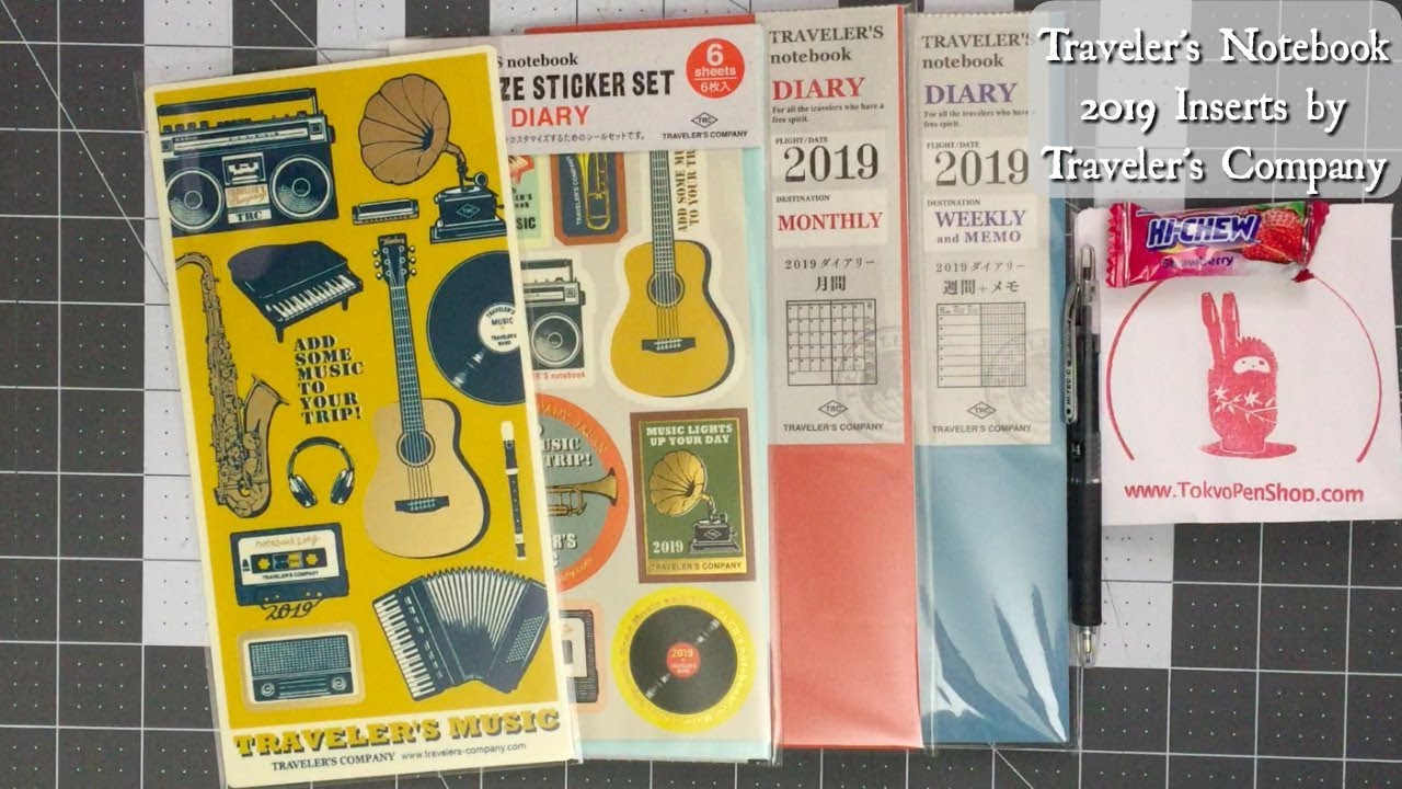 Traveler's Notebook 2019 Inserts by Traveler's Company 2019 Inserts