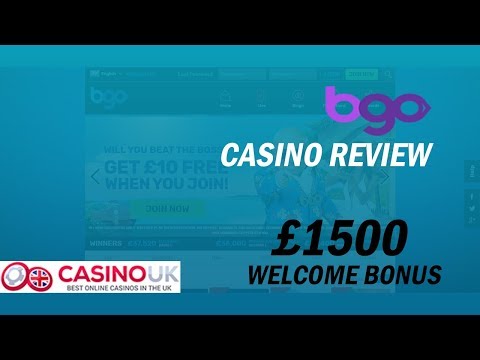 BGO Casino  Review - £1,500 Exclusive Welcome Bonus