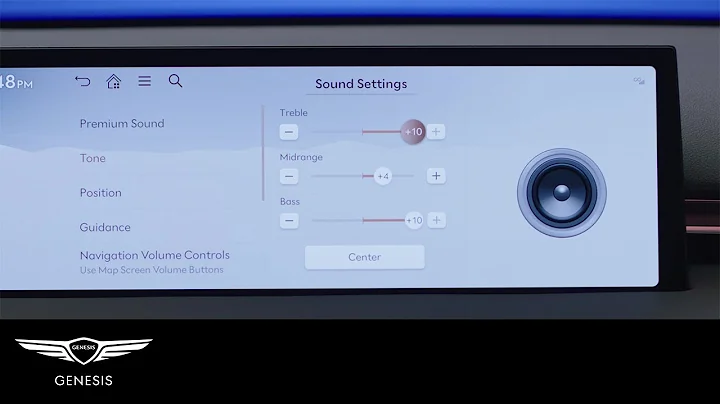 Sound Settings Menu | GV70 & Electrified GV70 | How-To | Genesis USA
