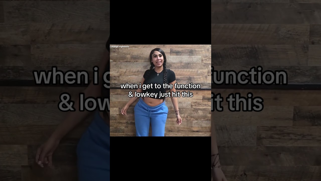 when i get to the function & lowkey just hit this 