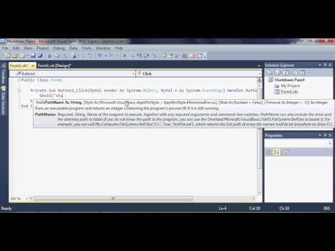 How To Make A Shutdown Panel In Visual Basics 2010/2008