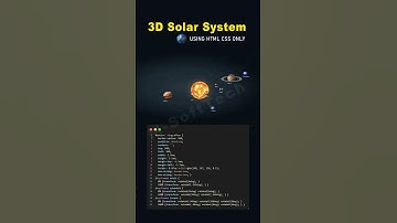 Solar System of Galaxy Animation Pure CSS and HTML | Solar System Animation CSS #shorts #solarsystem
