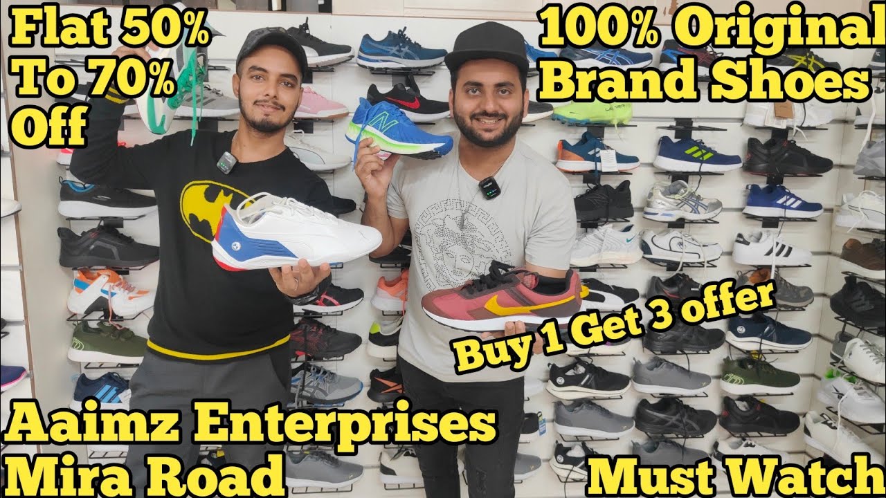 Cheapest Price Branded Shoes For Men | Buy 1 Get 3 Free | Aaimz Enterprises Mira Road |