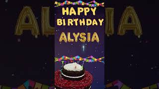 Happy birthday Alysia!  #happybirthdaysong