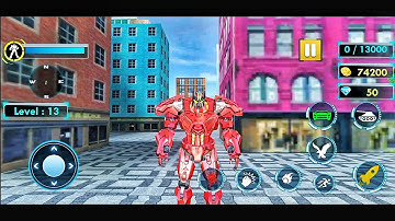 Tank Robot Games - Police Eagle Robot Car Game - Android Gameplay Part 6