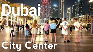 Dubai [4K] Amazing Downtown Dubai, City Center Walking Tour 🇦🇪 