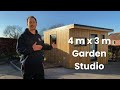 Walkthrough of a 4m x 3m garden studio with kitchenette  toilet