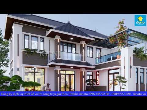 Video Choáng Ngợp Mẫu Biệt Thự 2 Tầng Mái Nhật Đẹp Xây Thô... - youtube