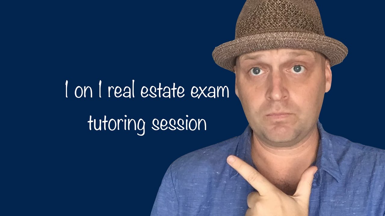Real Estate Exam 1on1 Tutoring Recorded Session YouTube