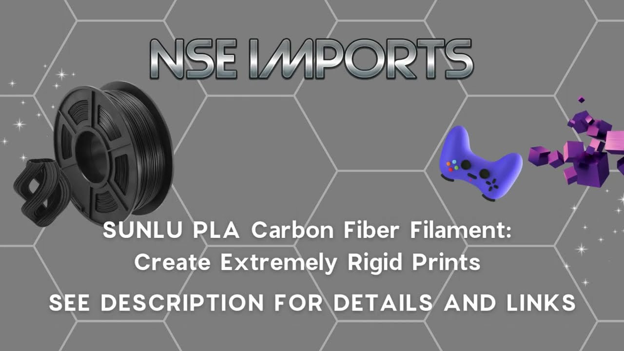 SUNLU PLA Carbon Fiber Filament: 1KG Create Extremely Rigid Prints