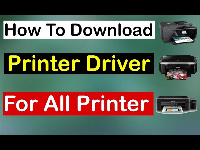 How Download Drivers For All Printer For Laptop / Pcs - YouTube