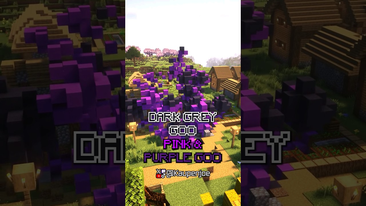 Dark Grey Goo, Pink & Purple Goo insane Combination! Black & White Goo Destroying a Mansion