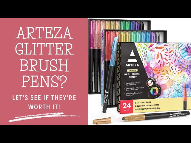 Real Brush Pens® Glitter Liquid Ink - Set of 24