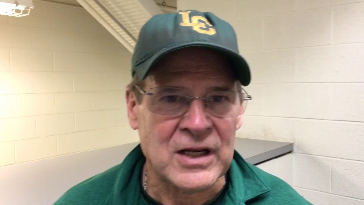 Lumen Christi coach Herb Brogan talks about Ithaca coach Terry