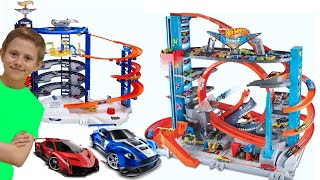 Машинки Hot Wheels для детей и ГИГАНТСКИЕ ТРЕКИ