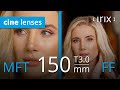 Irix cine 150mm t30  footage on different sensor sizes