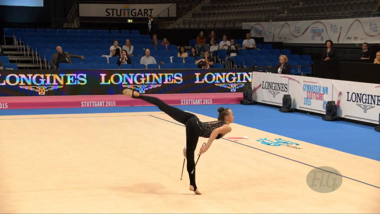 Ganna RIZATDINOVA (UKR) 2015 Rhythmic Worlds Stuttgart - Qualifications Clubs