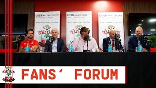 Watch from st mary's, as southampton fans get the chance to speak with
chairman ralph krueger, vice (football) les reed, manager mark hughes
and str...