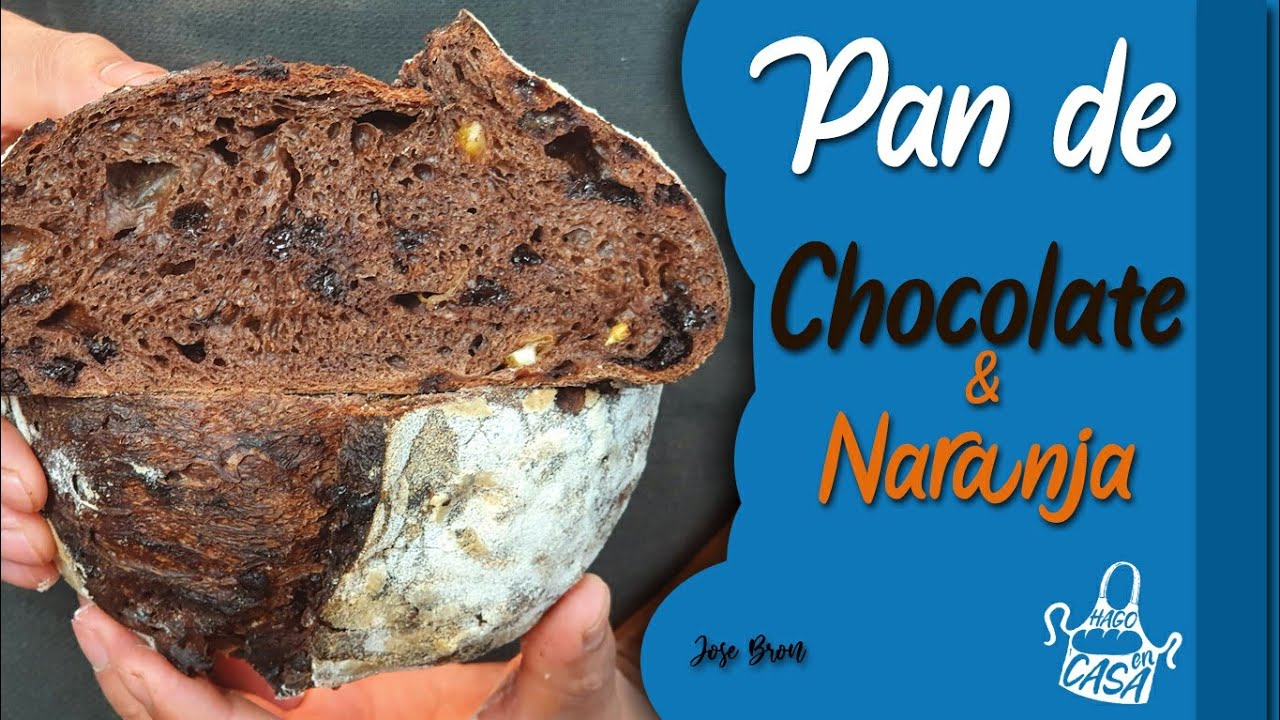 Pan de Chocolate y Naranja (100% Masa madre)