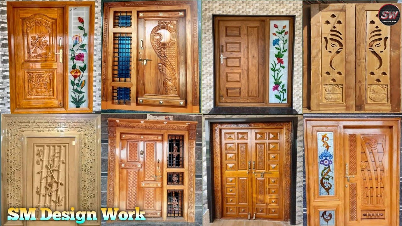 40 + Wood Door Design #Modern Teak Wood Main Door Design BY SM Design ...