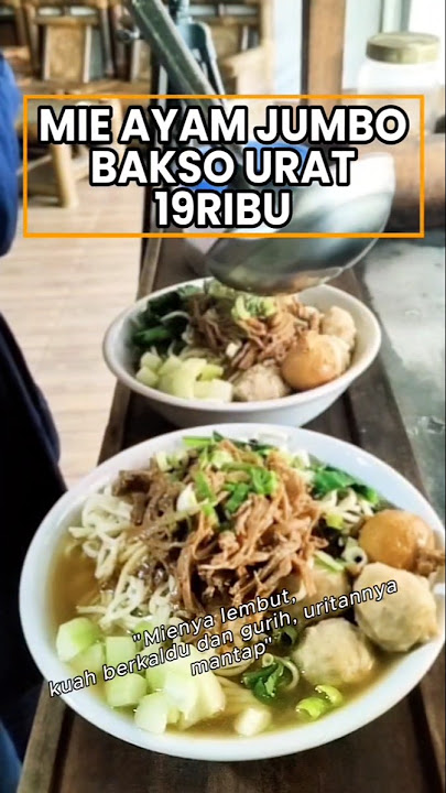Mie ayam jumbo bakso urat murah meriah