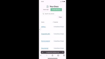 Forms2Docs - Document Automation on your smartphone