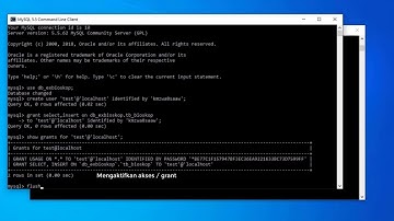 MySQL Server Eps. 4 Grant / Hak Akses