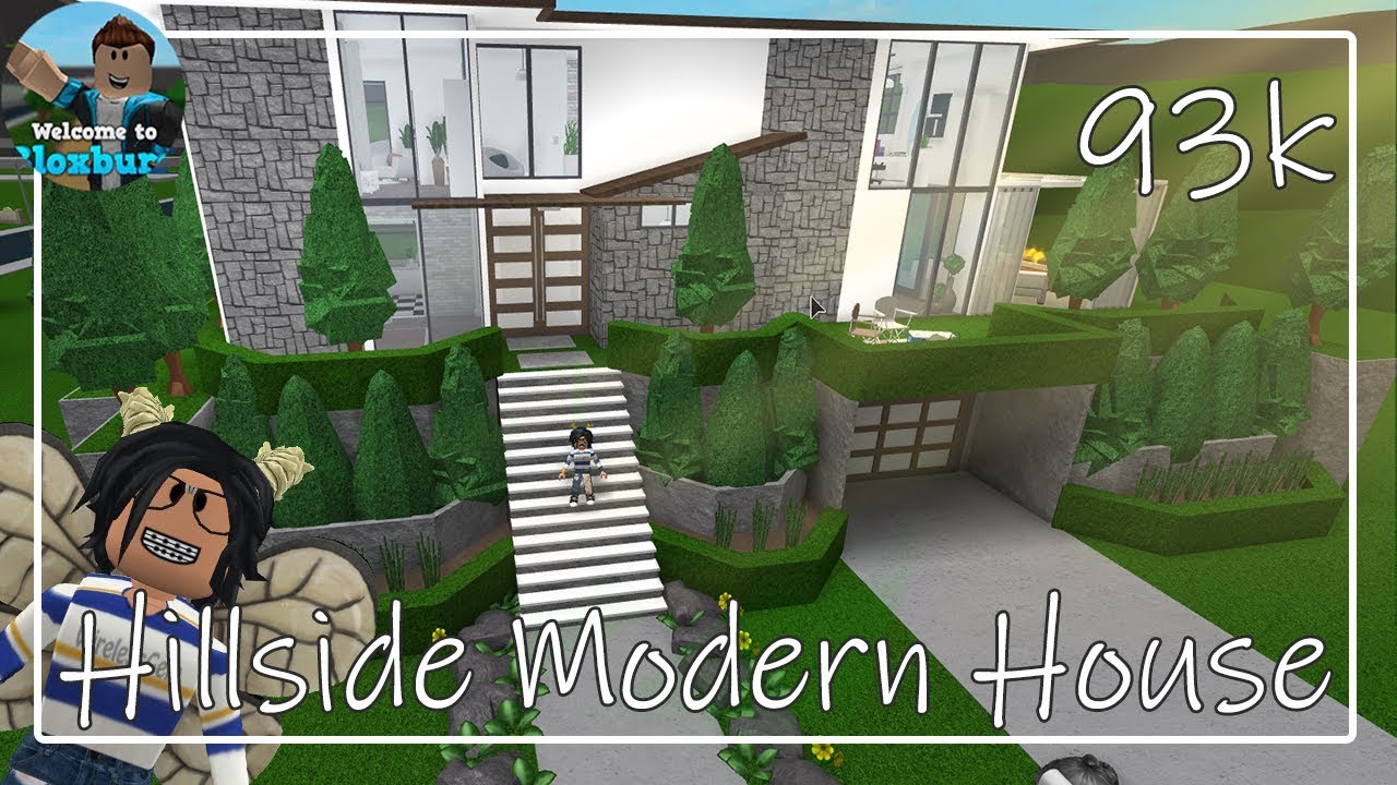 Hillside House Bloxburg Modern Family House