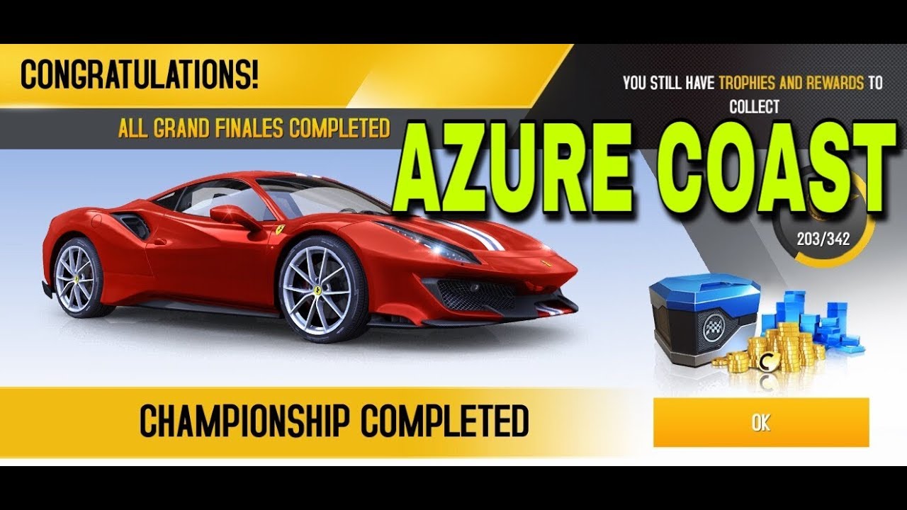 Asphalt 8 Ferrari 488 Pista Championship Azure Coast All Main Goals And Winning The Car