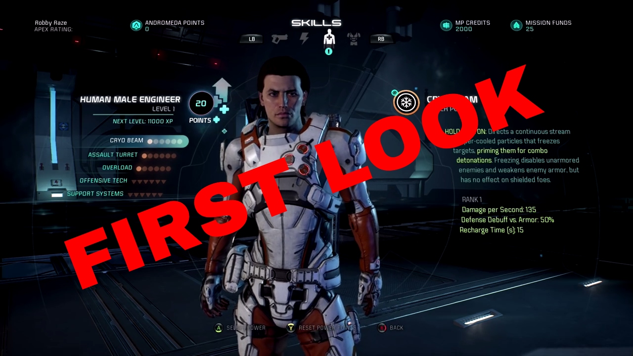 Human Engineer Build Mass Effect Andromeda Human Engineer Build Mass Effect Andromeda