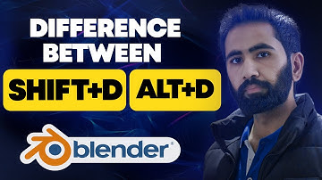 Difference between Shift + D and Alt + D | Blender tutorial for beginners |Blender modeling tutorial