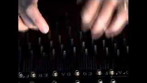Close up of the Array Mbira