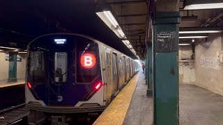 NYC Subway: (B) and (Q) Trains @ Prospect Park