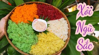Tuyệt Đẹp Với Xôi Ngũ Sắc Màu Rau Củ Cách Nấu Xôi Ngũ Sắc Dẻo Mềm Béo Ngậy