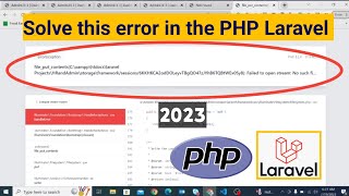 file_put_contents error in the php Laravel 2023 | php Laravel errors