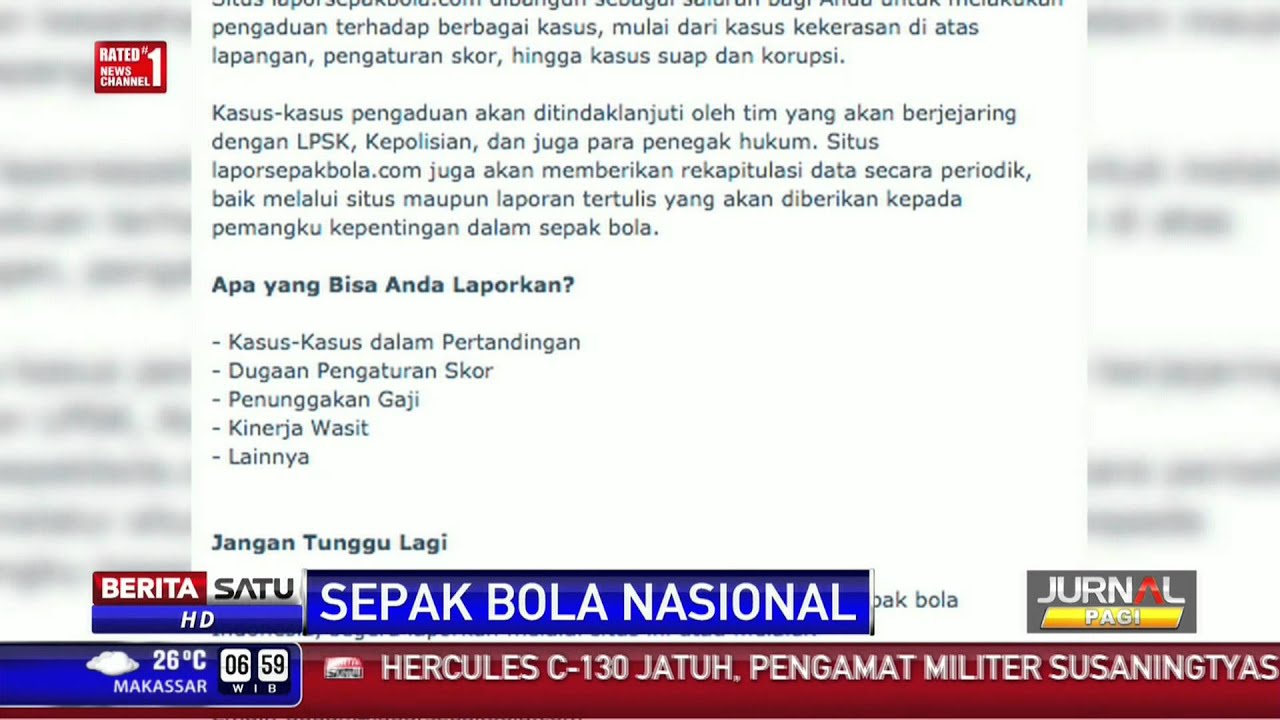 Tim Transisi PSSI Luncurkan Website Pengaduan Terkait ...