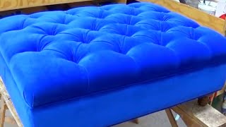 HOW TO UPHOLSTER A TUFTED BENCH - ALO Upholstery