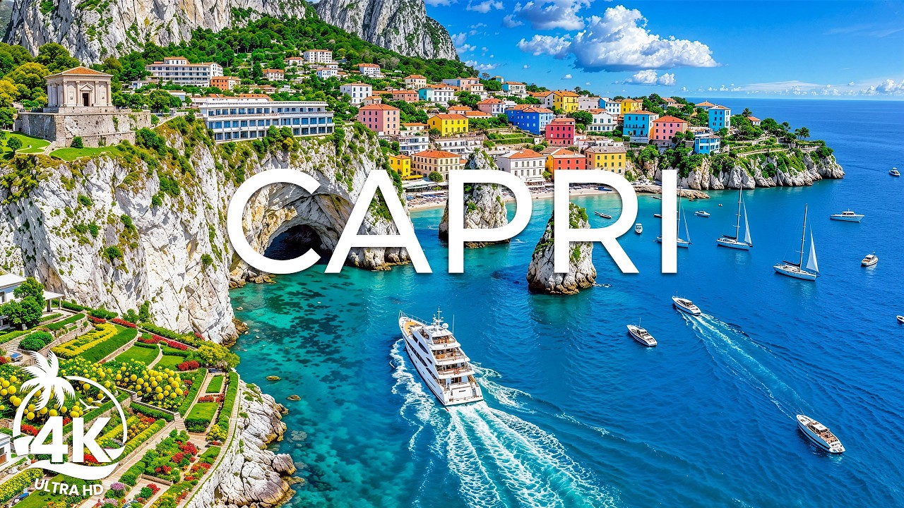 Capri 4K UHD – Discover Coastal Beauty of Italy’s Capri, Crystal Seas, Cliffs & Timeless Charm