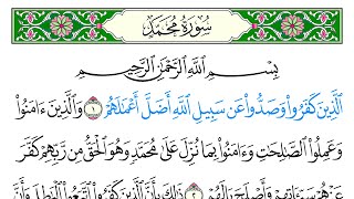 سورة محمد - سعد الغامدي - كاملة قراءة و استماع