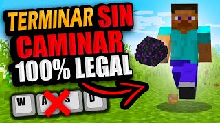 Este Jugador TERMINÓ Minecraft SIN CAMINAR 100% LEGAL