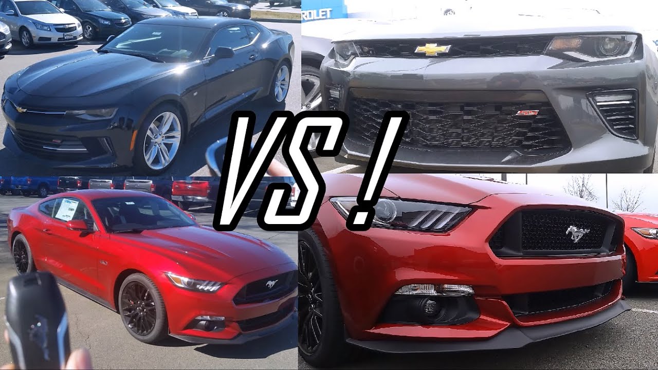 2016 Chevrolet Camaro SS vs 2016 Ford Mustang GT