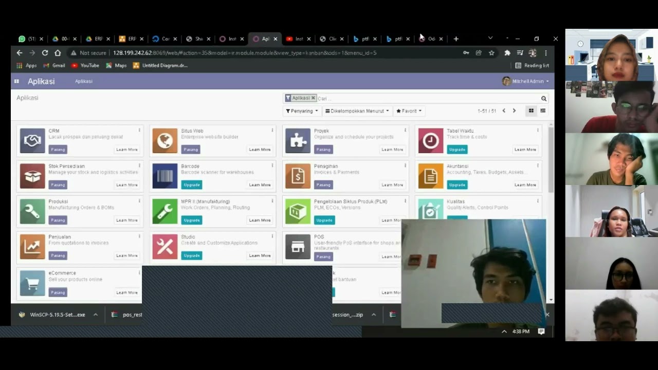 SETTING VPS, SETTING DOMAIN, INSTAL MODUL EXTRA DAN IMPORT MASTER DATA