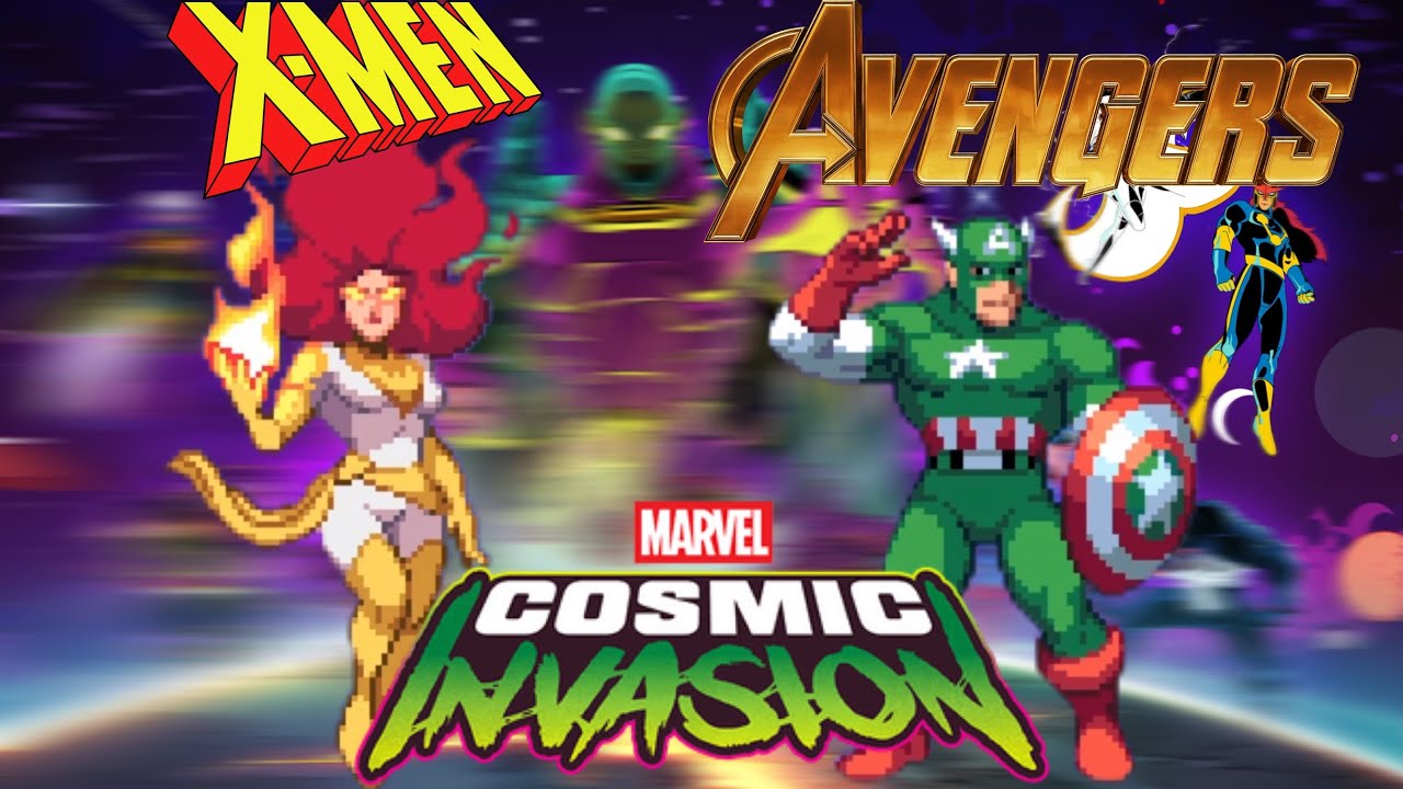 MARVEL Cosmic Invasion - Arcade Hard No Death - Phoenix/Captain America