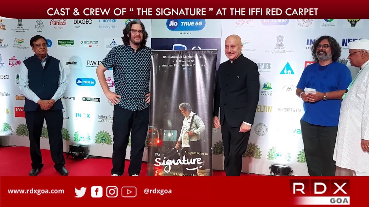 CAST & CREW OF “ THE SIGNATURE ” AT THE IFFI RED CARPET