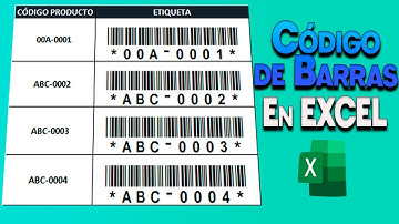 ⏸ Crear CÓDIGO DE BARRAS en excel GRATIS 2025 Paso a Paso | Código EAN