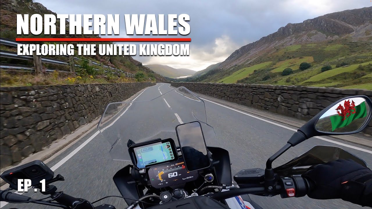 Ep .1 Exploring Northern Wales - BMW R1250GS Snowdonia, Barmouth & Horseshoe Pass UK Moto Adventure