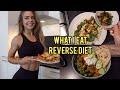 WHAT I EAT IN A DAY REVERSE DIET