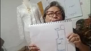 kebaya Kartini biar enak pas ,dasar buat pengantin dah ada pola nya di beranda